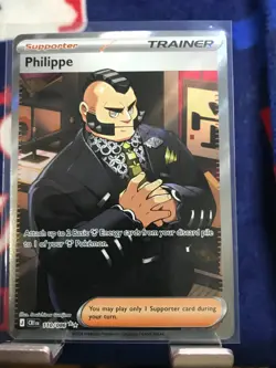 Pokemon TCG Philippe Full Art Trainer Card 110/86 Chaos Rising - Image 1