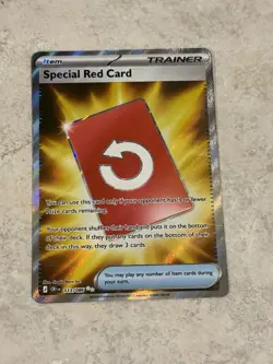 Pokemon Chaos Rising Special Red Card 113/086 Trainer special illustration rare - Image 1