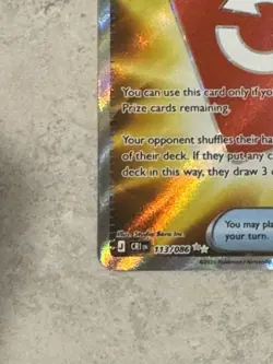 Pokemon Chaos Rising Special Red Card 113/086 Trainer special illustration rare - Image 5