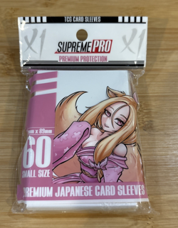 Supreme Pro PURE WHITE Premium TCG Card Sleeves Japanese Small Size 60 Count New - Image 1