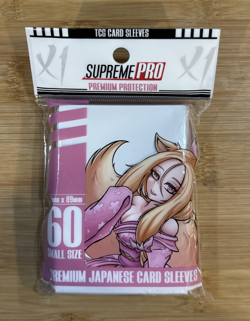 Supreme Pro PURE WHITE Premium TCG Card Sleeves Japanese Small Size 60 Count New - Image 2