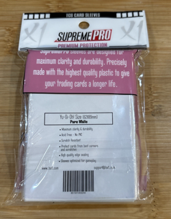 Supreme Pro PURE WHITE Premium TCG Card Sleeves Japanese Small Size 60 Count New - Image 4