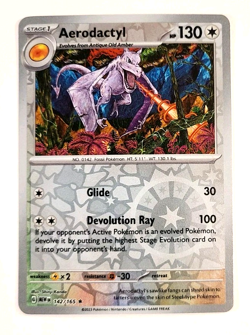 Aerodactyl - 142/165 - Reverse Holo - SV: Scarlet & Violet 151 - Pokemon Card_0 - Image 1