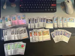 Pokemon Trainer Cards Playable Lot 100+ Cards. Around $100 Value - Image 1