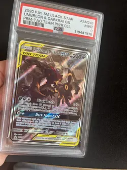 Umbreon & Darkrai SM241 PSA 9 MINT Pokemon Cards Alt Full Art Holo Rare Promo - Image 3