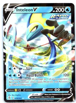#078/264 Inteleon V Prize Pack Series Cards Ultra Rare - Image 1
