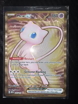 Mew EX Metal Card Scarlet & Violet 151 Series 205/165 - Image 1
