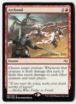 Arcbond 91 Promo Prerelease Cards Magic: The Gathering Foil Lightly Played - Image 1
