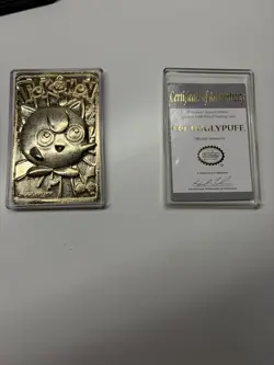 Jigglypuff Pokemon Special Edition 23 Karat Gold-Plated Trading Card # 39 W/COA - Image 1