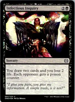 MTG INFECTIOUS INQUIRY 97 PHYREXIA: ALL WILL BE ONE FOIL - Image 2