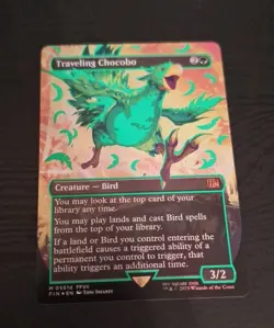 Traveling Chocobo (Borderless) (Neon Ink Green) Final Fantasy Foil - Image 2