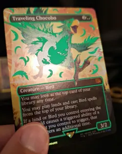 Traveling Chocobo (Borderless) (Neon Ink Green) Final Fantasy Foil - Image 4