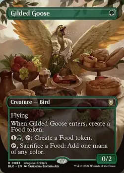 Magic The Gathering MTG GILDED GOOSE BORDERLESS Bloomburrow NM Near Mint - Image 1