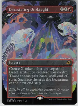 MTG TCG Devastating Onslaught (Borderless) M Edge of Eternities 308 - Image 1