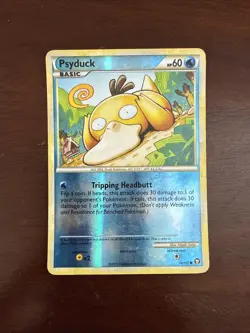 Pokemon Psyduck 74/102 HSTriumphant Common Reverse Holo MP TCG - Image 1