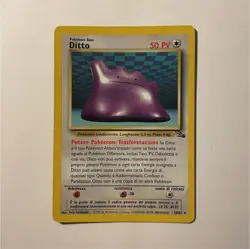 Pokemon TCG Fossil Ditto Rare 18/62 Regular Unlimited Edition English 50 HP - Image 1
