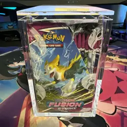 Pokemon TCG Fusion Strike Booster Box Sealed W/ Acrylic Case US Seller! - Image 2