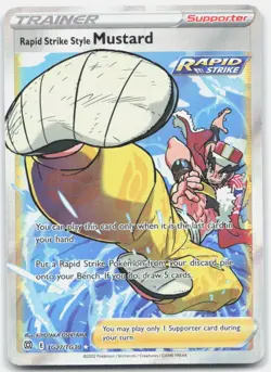 Rapid Strike Style Mustard TG27/TG30 Brilliant Stars Trainer Gallery Pokemon NM - Image 1