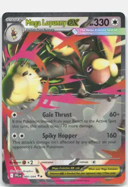 Mega Lopunny ex 084/094 Double Rare Phantasmal Flames Pokemon Near Mint - Image 1