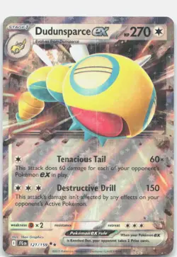 Dudunsparce ex 121/159 Double Rare Journey Together Pokemon Near Mint - Image 1