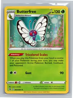 Butterfree 003/264 Holo Rare Fusion Strike Pokemon Holo Lightly Played - Image 1