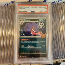 Gengar 057 Trick Or Trade Pokemon PSA 1 Poor - Image 1