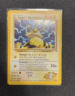 Pokemon Lt. Surge’s Electabuzz 6/132 Holo Rare Gym Heroes WOTC Beautiful Holo ✨ - Image 1