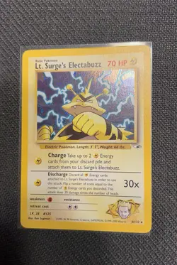 Pokemon Lt. Surge’s Electabuzz 6/132 Holo Rare Gym Heroes WOTC Beautiful Holo ✨ - Image 2