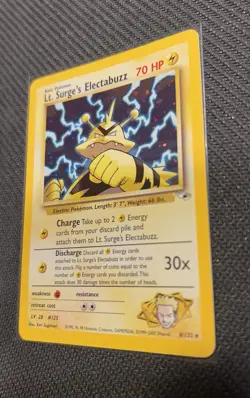 Pokemon Lt. Surge’s Electabuzz 6/132 Holo Rare Gym Heroes WOTC Beautiful Holo ✨ - Image 4