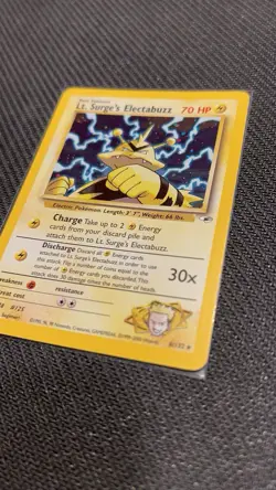 Pokemon Lt. Surge’s Electabuzz 6/132 Holo Rare Gym Heroes WOTC Beautiful Holo ✨ - Image 5