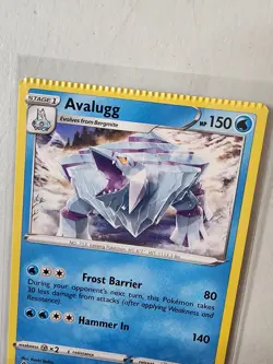 Pokemon: Avaluga 045/203 (Evolving Skies)NM Crimped Error - Image 2