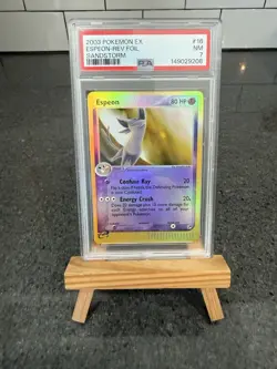 2003 Pokemon EX Espeon Reverse Foil Sandstorm #16 PSA 7 New Cert - Image 3
