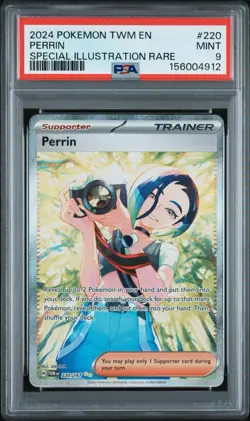 2024 Pokemon PERRIN #220/167 Twilight Masquerade Special Illustration Rare PSA 9 - Image 1