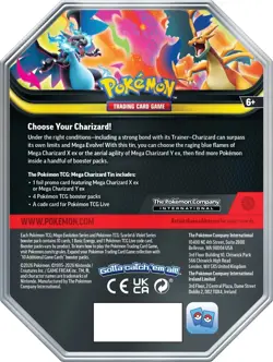 2 Pokemon TCG Mega Charizard X + Y ex Tin Bundle Sealed New - Image 4
