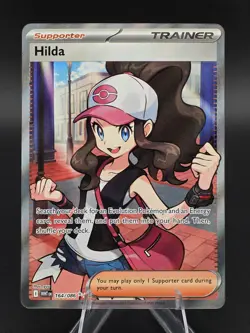 Hilda 164/086 Full Art Holo Trainer SV: White Flare Ultra Rare Pokemon TCG - Image 1