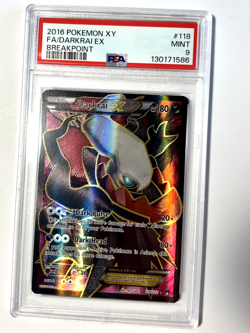 PSA 9 Darkrai EX #118, 2016 Pokemon XY English Breakpoint - Image 1
