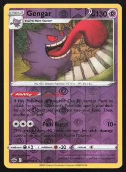 Gengar 057/198 (LP) - Chilling Reign - Reverse Holo - Image 1