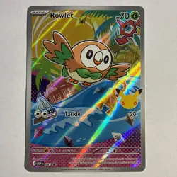 Rowlet #43 First Partners Series 1 MEP Black Star Promo Pokemon TCG NM RARE - Image 1