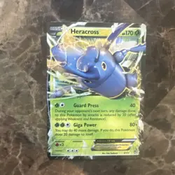 Pokemon TCG Heracross EX 4/111 Furious Fists Holo Ultra Rare 170 HP - Image 1