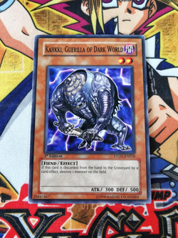 Kahkki, Guerilla of Dark World ston-en018 *NO LOGO MISPRINT* 1st (LP) Yu-Gi-Oh! - Image 1