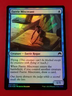 1x Faerie Miscreant | FOIL | Magic Origins | MTG Magic Cards - Image 1