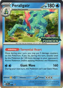 Feraligatr - (Prerelease) Promo Holo SV: Scarlet & Violet Promo Cards 089 NM - Image 1