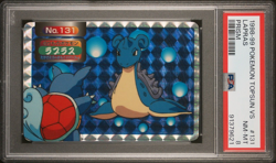 Pokemon Card Lapras VS Wartortle No. 131 Holo Prism Topsun VS PSA 8 NM-MT - Image 1