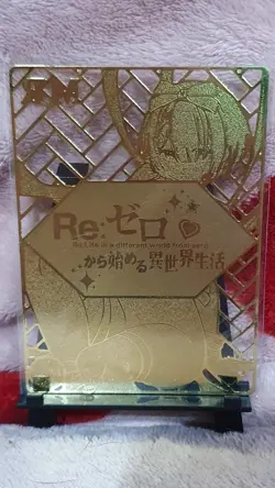 GODDESS STORY MR REM RE:ZERO GOLD METAL WAIFU ANIME CARD - Image 2
