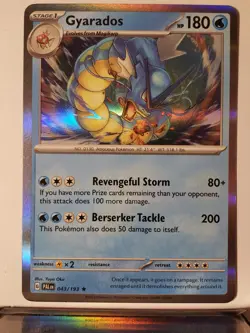 HOLO Gyarados 043/193 NM - B1G1F - Paldea Evolved Scarlet Violet Pokemon Card - Image 1