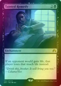 MTG NM English Tainted Remedy #120 Magic Origins Foil - Image 1