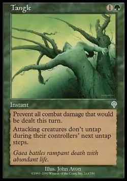 MTG LP English MTG x1 Tangle (#213) Uncommon non-Foil Invasion - Image 1