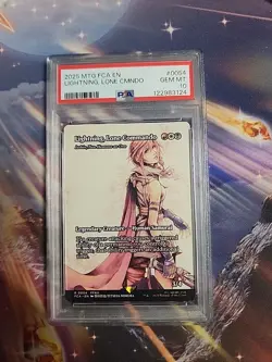 Lightning, Lone Commando (Showcase) Final Fantasy Magic The Gathering MTG PSA 10 - Image 1
