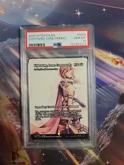 Lightning, Lone Commando (Showcase) Final Fantasy Magic The Gathering MTG PSA 10 - Image 2