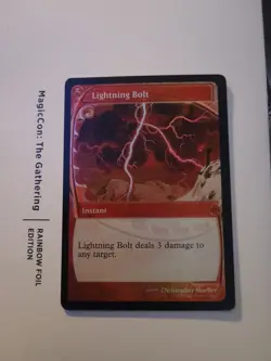 Lightning Bolt Future Sight Foil Promo Secret Lair In Hand - Image 1
